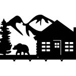 Coat Rack Mountains 60 cm