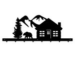 Coat Rack Mountains 80 cm