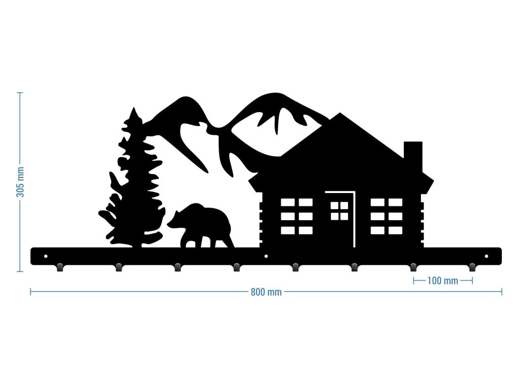 Coat Rack Mountains 80 cm - Image 3