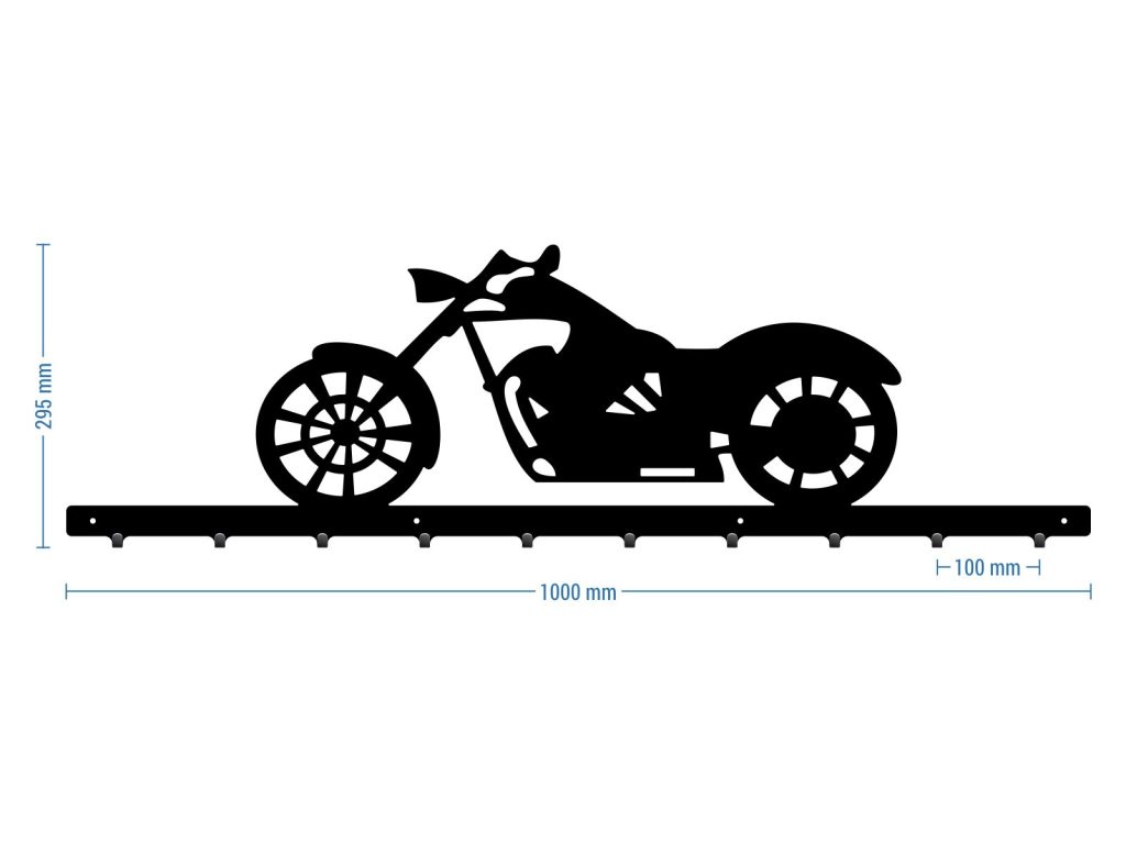 Long Coat Rack Motorbike 100 cm - Image 3