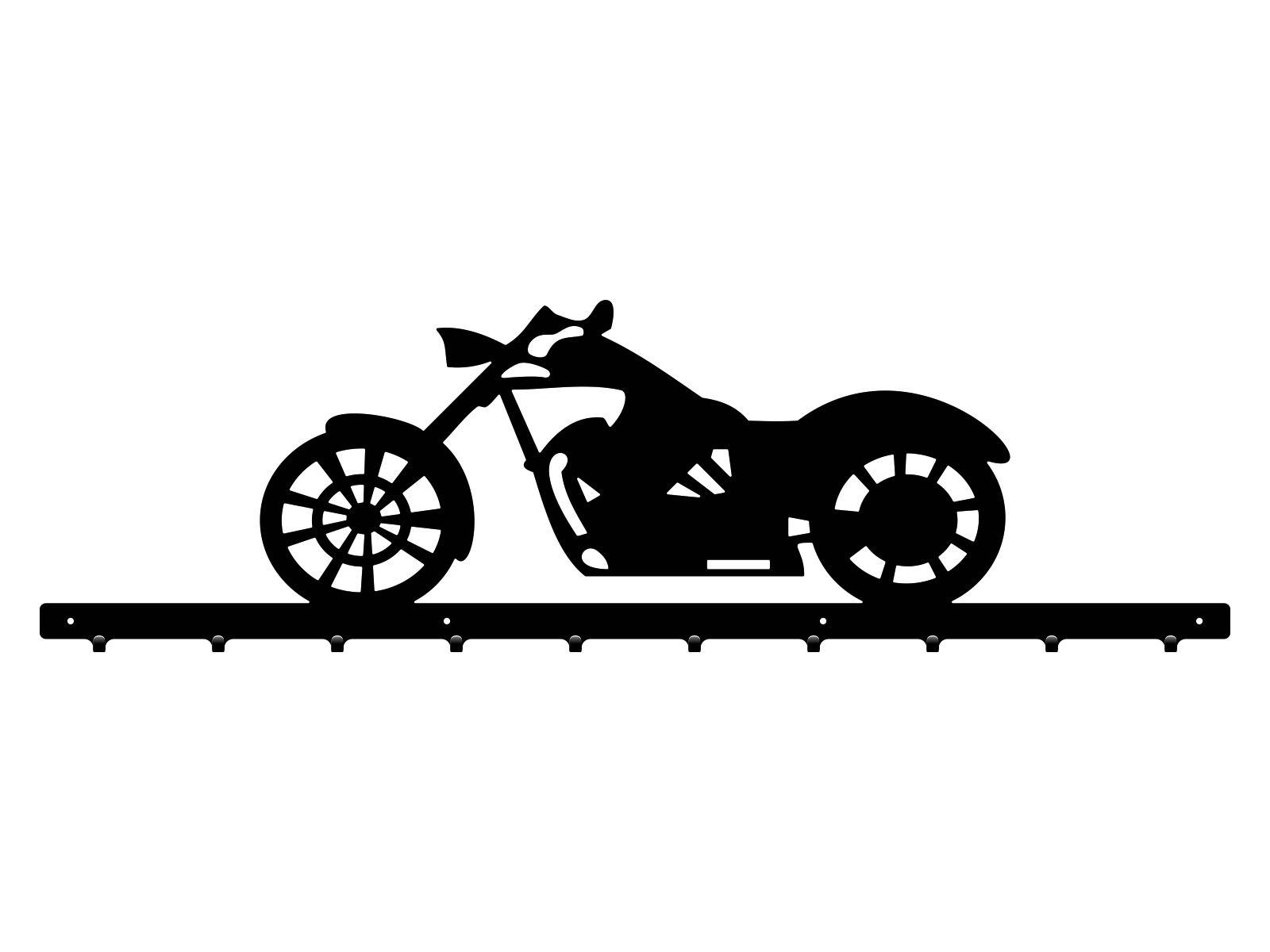 wie024-100-cza Long Coat Rack Motorbike 100 cm - Image 1