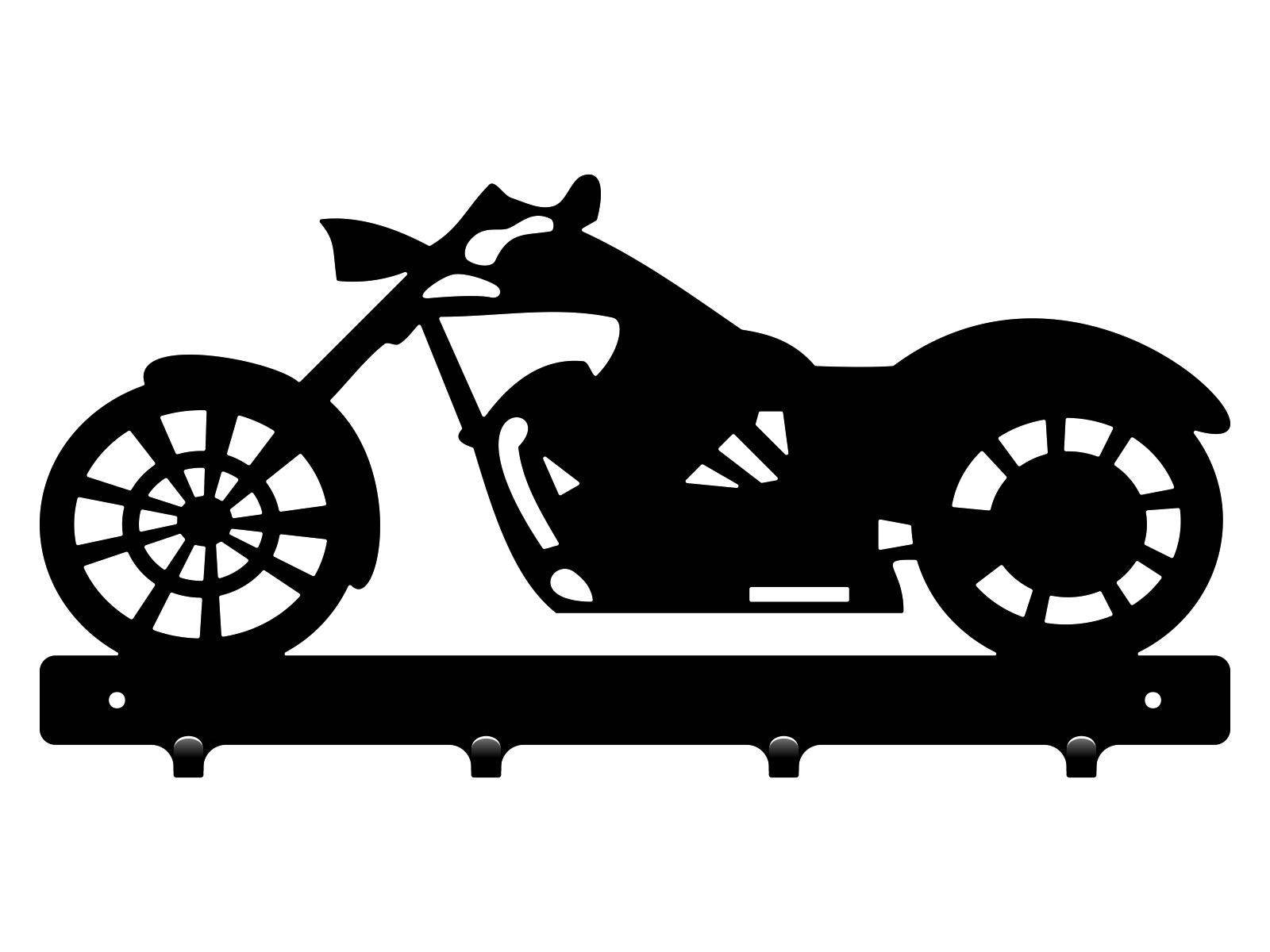 wie024-40-cza Short Coat Rack Motorbike 40 cm - Image 1