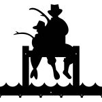 Short Wall Coat Rack Angler 40 cm