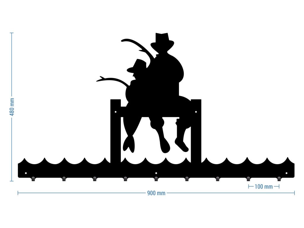 Wall Coat Rack Angler 90 cm - Image 2