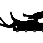 Wieszak metalowy na klucze ptak 15cm