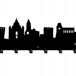 Wall Mounted Coat Rack Toruń 60 cm