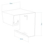 Wall Mounted Bike Rack with Helmet and Shoe Shelf - Image 6