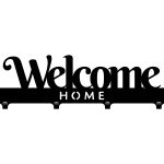 Short Decorative Wall Hanger Welcome Home 40 cm