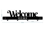 Short Decorative Wall Hanger Welcome Home 40 cm - Image 3