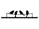 Long Decorative Wall Hanger Birds 100 cm