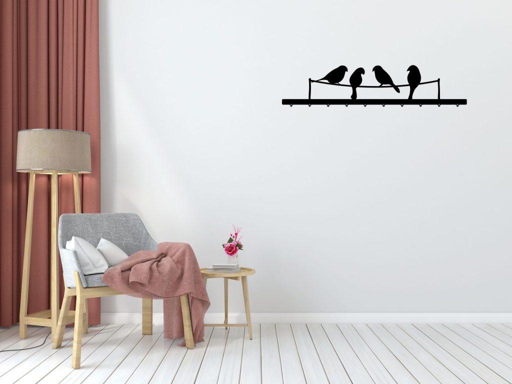 Long Decorative Wall Hanger Birds 100 cm - Image 3