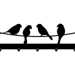 Decorative Wall Hanger Birds 50 cm