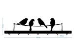Decorative Wall Hanger Birds 70 cm - Image 2