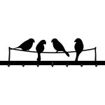 Decorative Wall Hanger Birds 90 cm