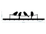 Decorative Wall Hanger Birds 90 cm - Image 2