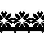 Short Wall Mounted Coat Hanger Moroccan II 40 cm