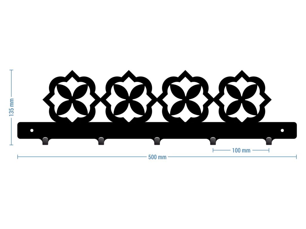 Wall Mounted Coat Hanger Moroccan III 50 cm - Image 3