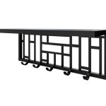 Wall Mounted Coat Hanger With Shelf Geom