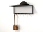 Wall Mounted Coat Hanger With Shelf Uzen - Image 2