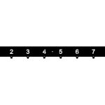 Cloakroom Coat Hooks With Numbers 80 cm