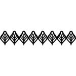 Long Wall Mounted Coat Hanger Openwork 100 cm