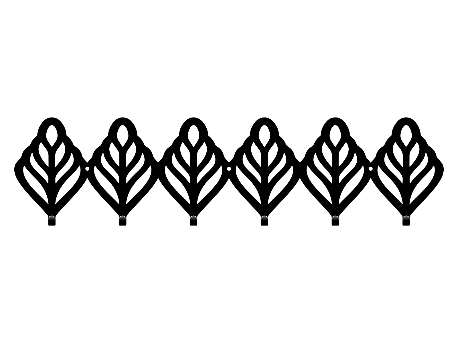 wie297-60-cza Wall Mounted Coat Hanger Openwork 60 cm - Image 1