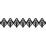 Wall Mounted Coat Hanger Openwork 90 cm