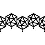 Wall Mounted Coat Hanger Geometric 50 cm