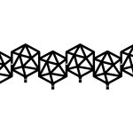 Wall Mounted Coat Hanger Geometric 60 cm