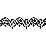 Wall Mounted Coat Hanger Geometric 80 cm