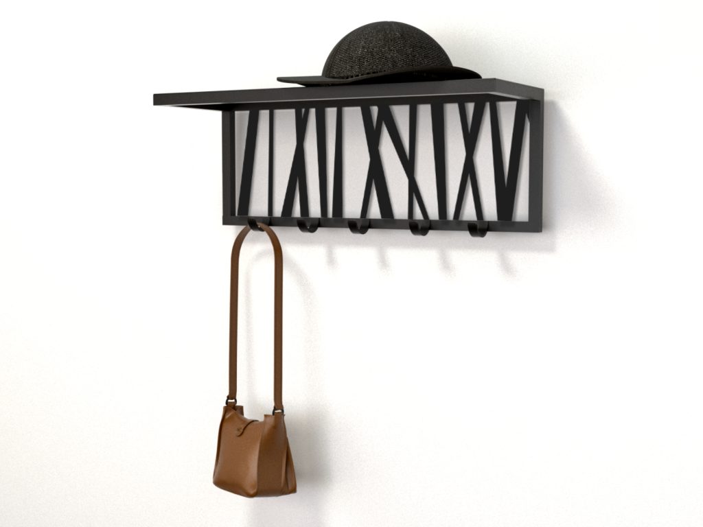 Coat Hooks With Shelf Eke - Image 2