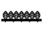 Coat Hooks Leaves 50 cm