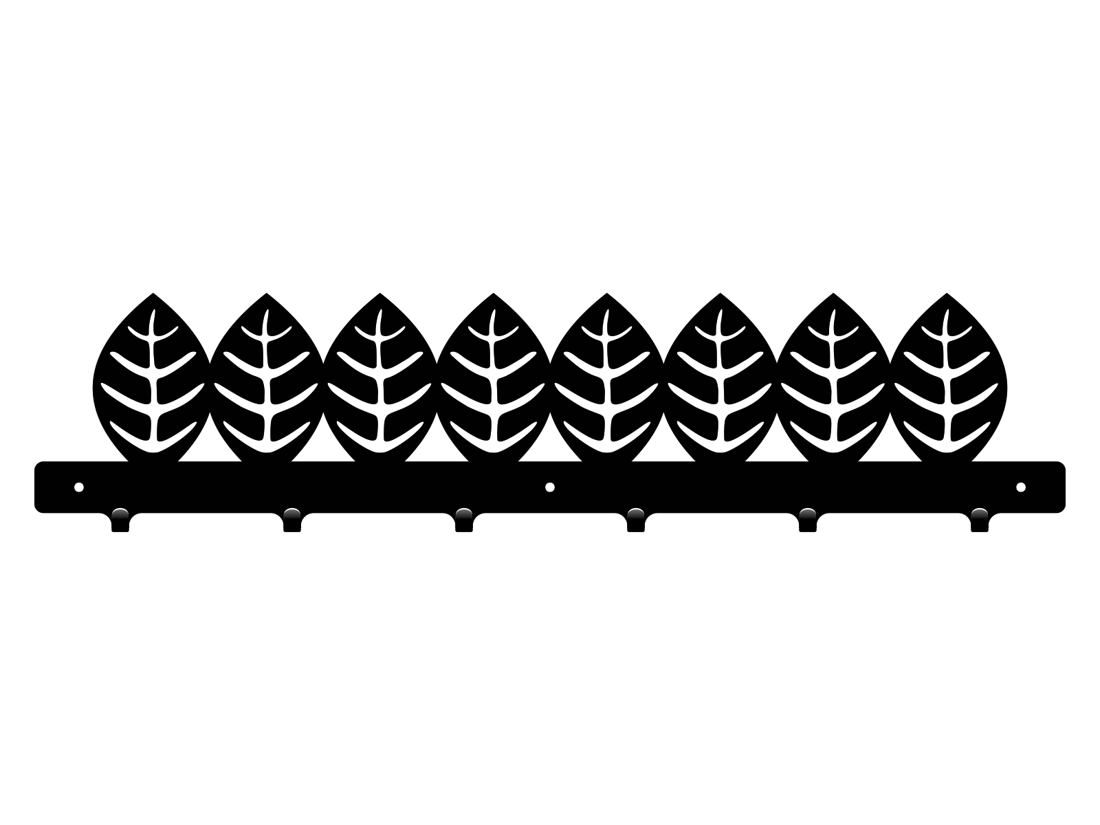 wie316-60-cza Coat Hooks Leaves 60 cm - Image 1