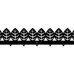 Coat Hooks Leaves 70 cm