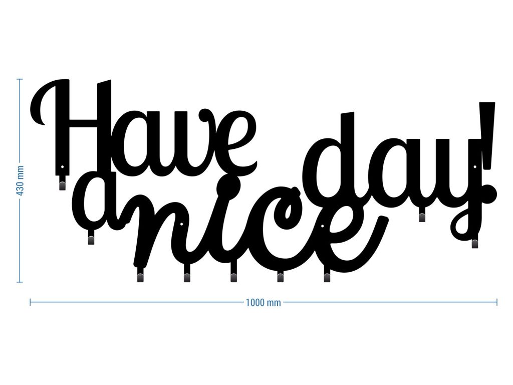 Long Coat Hooks Have A Nice Day! 100 cm - Image 3