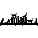 Coat Hooks Cats 60 cm