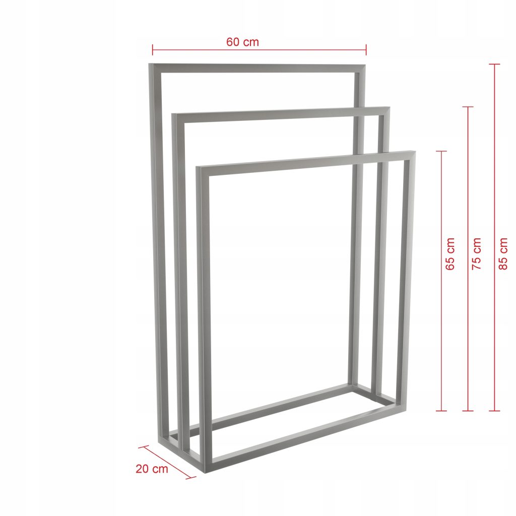 Towel Rack Triple Brushed Stainless Steel M - Image 2