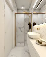 Ceiling Towel Rail Single XS - Image 4