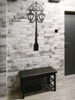 Wall Mounted Coat Rack Street Lamp 130 cm - Image 2