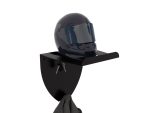 Helmet shelf with hanger
