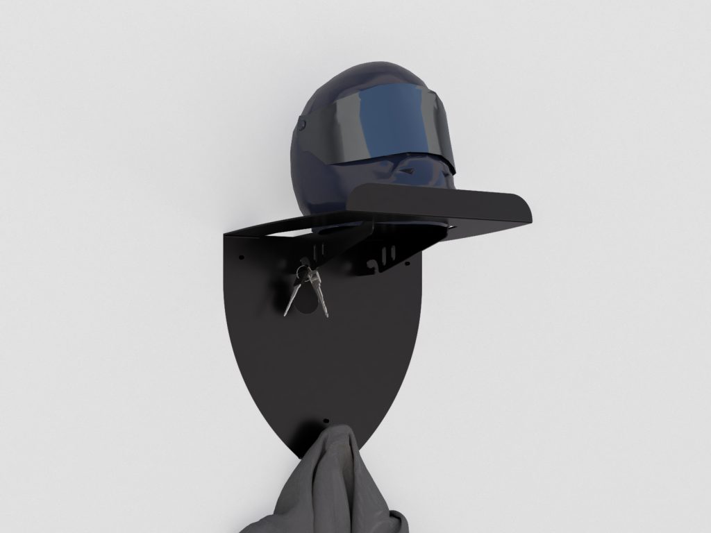 Helmet shelf with hanger - Image 3