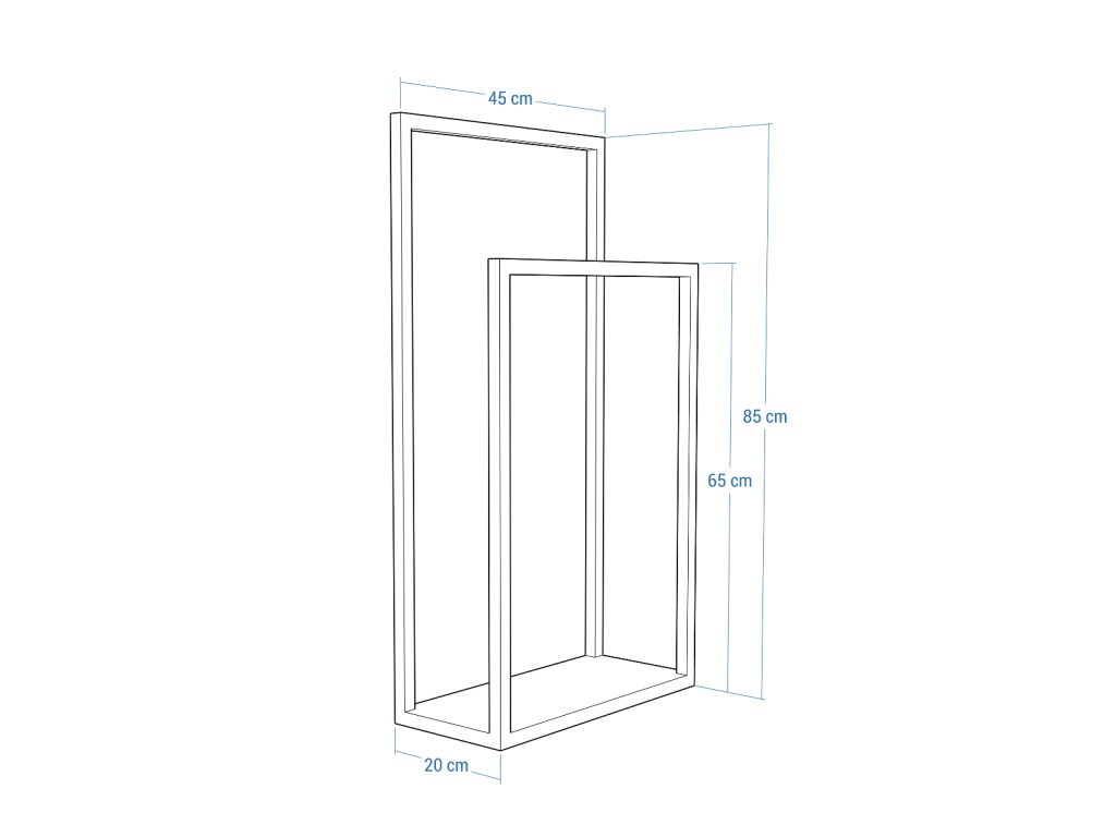 Free Standing Towel Rack Stainless Steel S - Image 5