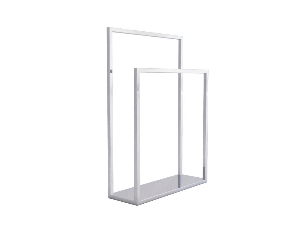 Free Standing Towel Rack Stainless Steel M - Image 2