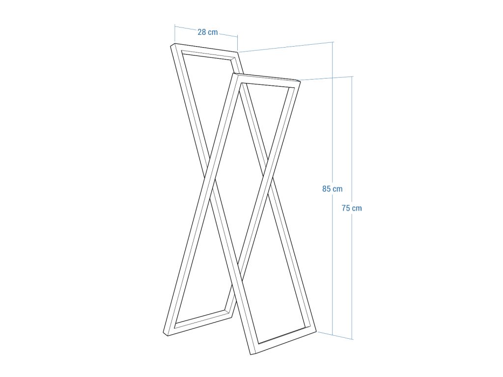 Free Standing Towel Rack Verso Stainless Steel XS - Image 5