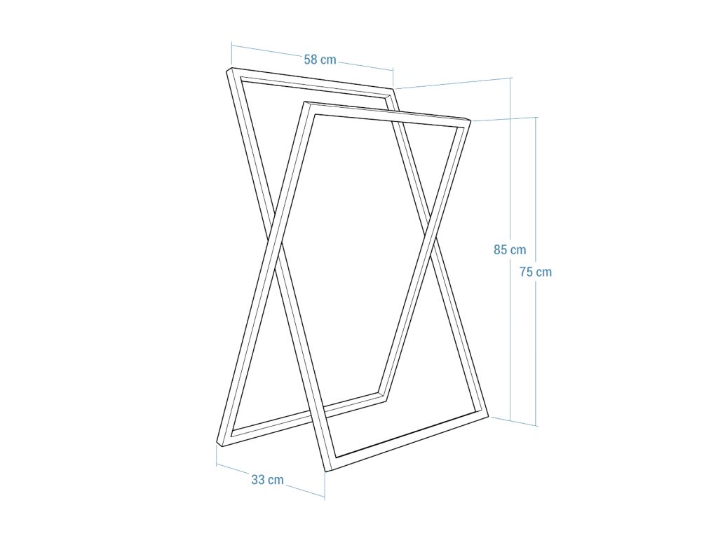Free Standing Towel Rack Verso Stainless Steel M - Image 5
