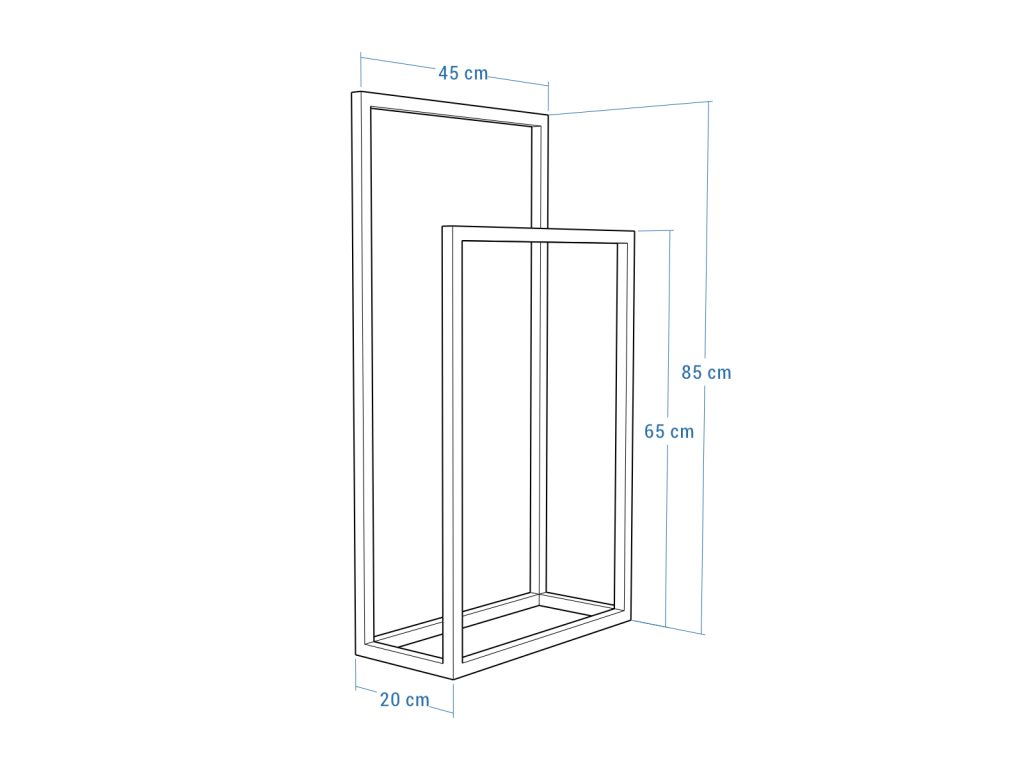 Free Standing Towel Rack Stainless Steel Chrome S - Image 5