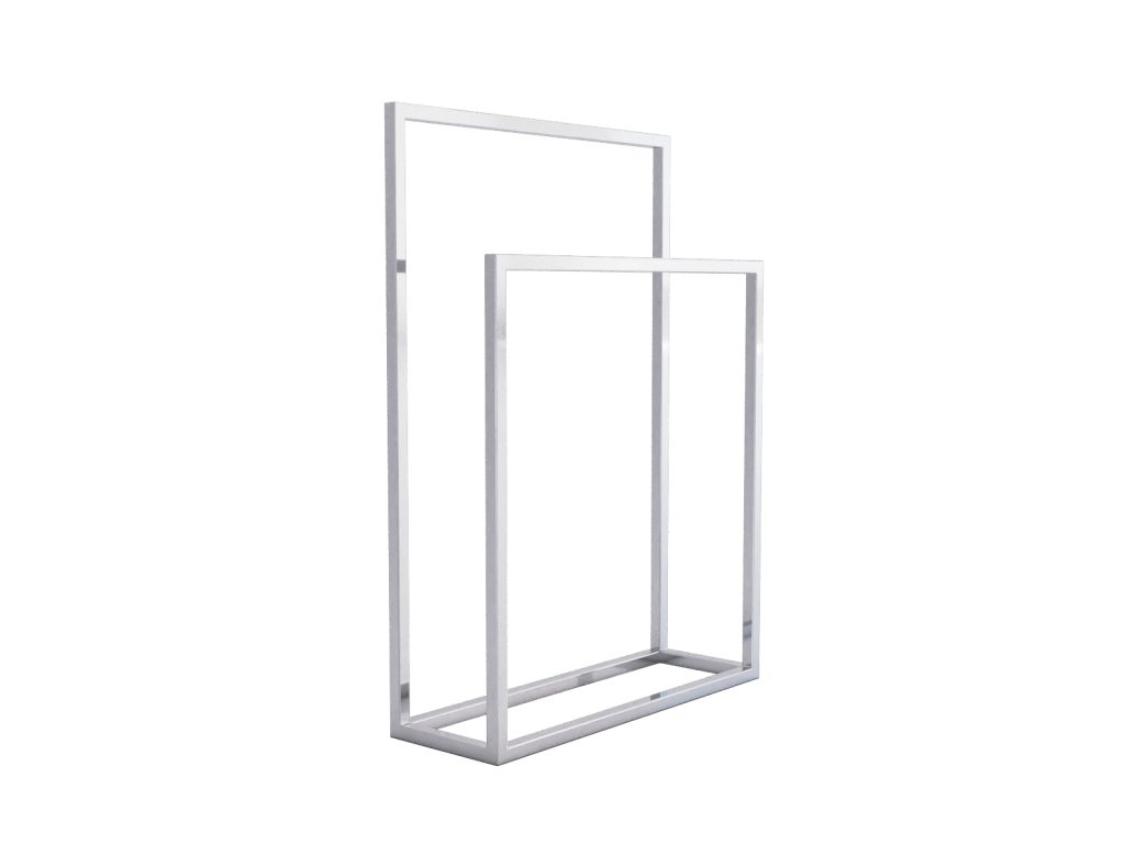 Free Standing Towel Rack Stainless Steel Chrome M - Image 2