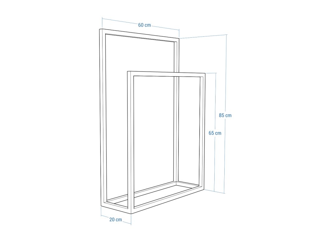 Free Standing Towel Rack Stainless Steel Chrome M - Image 5