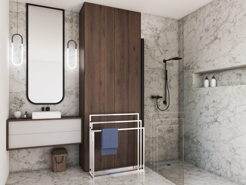 Towel Rack Triple Chrome L - Image 3