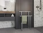 Free Standing Towel Rack T Stainless Steel M - Image 3